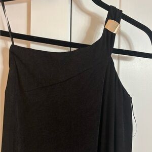 Black One-Shoulder Dress